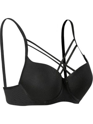 Iç Giyim Ebru Lüx Silikonlu Desteksiz Balenli Tulumlu Çapraz Sütyen (Sütyen Yıkama Topu Hediyeli )