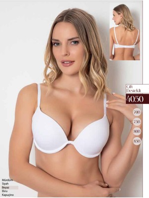 Iç Giyim Godewo Çift Destekli (Duble Push-Up) 2 Beden Büyük Gösteren Sütyen