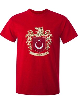 Büyük Bozkurt Çocuk Logo Baskılı  Pamuklu Tişört