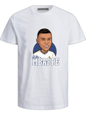 Mbape Baskılı Pamuklu Çocuk T-Shirt