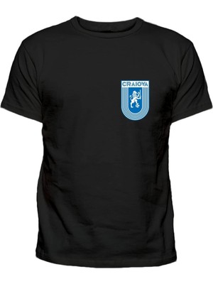 Universitatea Craiova 1948 Kulüp Logo Baskılı Pamuklu Tshirt