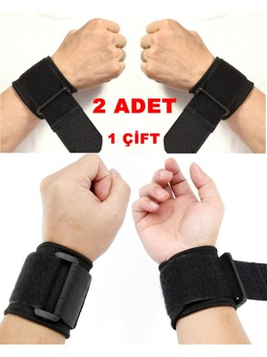 Arwex 2 Adet El Bilek Bandajı Elastik Sporcu Bilekliği Fitness Ağırlık Destek Crossfit Body Destekstandart