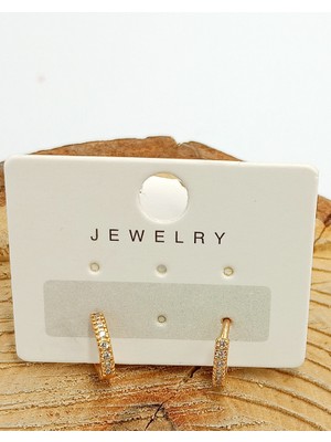 Taşlı Çelik Küpe