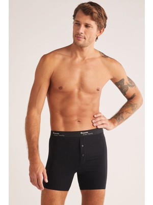 Iç Giyim ( 3 Adet) Kom Long Çift Düğmeli Uzun Erkek Boxer