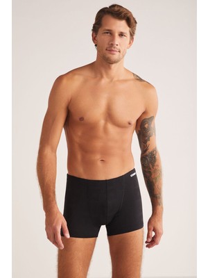 Iç Giyim Kom  (4 Adet) Andrea Modal Jakar Desenli Erkek Boxer