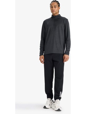 DeFacto Slim Fit Dar Kesim Fermuar Cepli Dokuma Sporcu Jogger Eşofman Altı F1288AX25AU