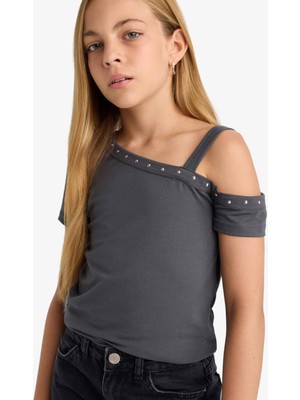 DeFacto Taş Baskılı Atlet Kız Çocuk F9271A825HS