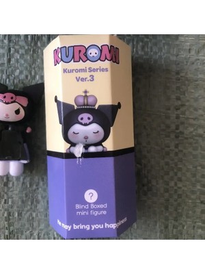 Shuangyou Sonny Angel Hippers Kuromi Serisi  Kuromi Yüz Destek Anime Figürleri Masa Dekorasyonu Noel Si: 1 Adet (Yurt Dışından)