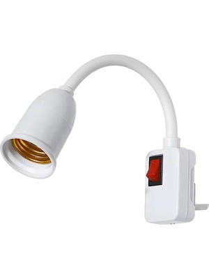 BK Teknoloji Pirize Takılabilir Anahtarlı Esnek E27 Duy Okuma ve Gece Lambası