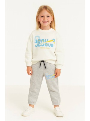 Laciel Paris Sloganlı Gri Tenis Takım