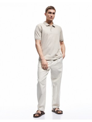 Regular Fit Kısa Kollu Pamuklu Polo Yaka Tişört