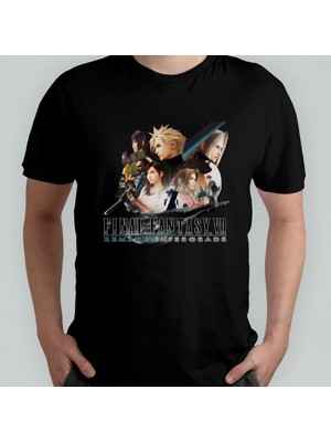 Pixxa Final Fantasy Vıı Ff7 %100 Pamuklu Bisiklet Yaka T-Shirt Model 2