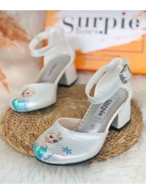 Karakterli Şeffaf Topuklu Ayakkabı, Çocuk Topuklu Ayakkabı