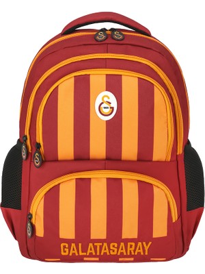 Galatasaray Lisanslı Sarı Kırmızı Çubuklu Sırt Çantası 25539