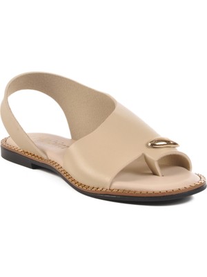 Bej Kadın Sandalet Hobim 102 Z