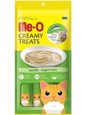 Meo Kremalı Mavi Yüzgeçli Orkinos Balıklı Kedi Sıvı Ödül Maması 4X15 gr