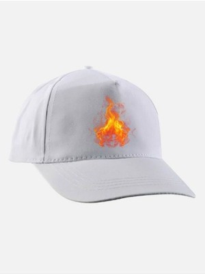 Ateş Baskılı Şapka - Ateş Model Şapka