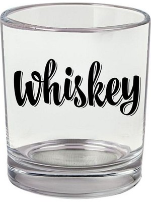 Vhiskey Yazılı Viski Bardağı - Viski Bardak