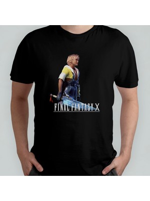 Pixxa Final Fantasy x / 10 %100 Pamuklu Bisiklet Yaka T-Shirt Model 1