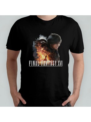Pixxa Final Fantasy Xvı / 16 %100 Pamuklu Bisiklet Yaka T-Shirt Model 1