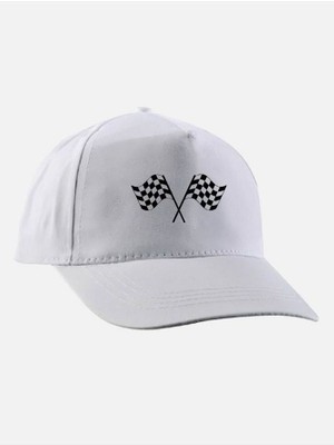 Finişh Baskılı Şapka - Finişh Bayraklı Şapka