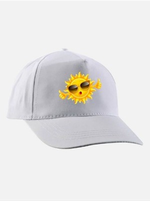 Güneş Baskılı Şapka - Güneşli Şapka