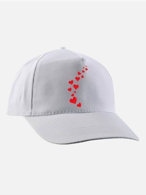 Kalpler Baskılı Şapka - Kapli Şapka