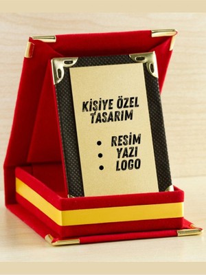 Kişiye Özel Mini Plaket - Resimli Plaket - Hediyelik Plaket