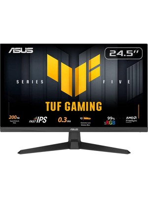 Asus Tuf Gaming VG259Q5A 24.5 Inç 200Hz 0.3ms Full Hd Adaptive Sync Fast IPS Gaming Monitör