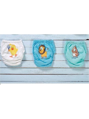 3 Adet Erkek Çocuk Alıştırma Külodu Sızdırmaz Renk ve Desenlerde Farklılık Olabilir