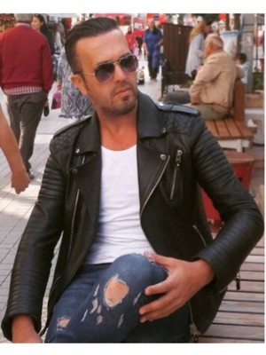 Hakiki Deri Siyah Florida Fermuarlı Erkek Deri Ceket