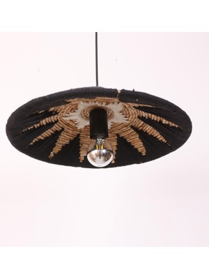 Mylamp Maya 40X9 cm Çap- Doğal Abaka Aydınlatma