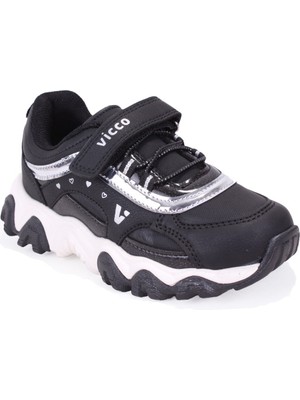 Vicco Dream 346F25K210 Siyah Ortopedik Günlük Kız Çocuk Spor Ayakkabı