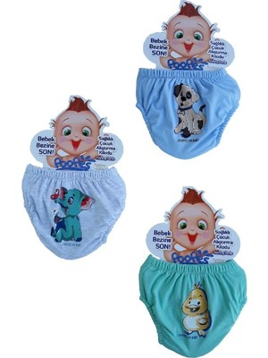 Momslab 3'lü Erkek Bebek Alıştırma Külodu