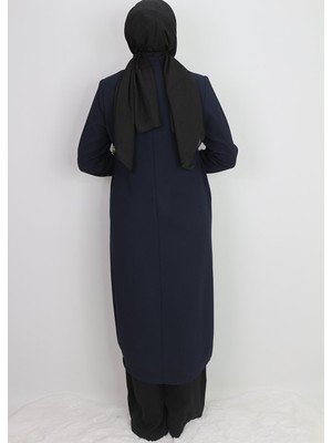 1005 Önden Fermuarlı Cepli Cebi Taş Detaylı Broşlı Giy Çık Kap Qys Kap #24-03#