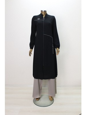 1013 Önden Fermuarl Cebi Zincir Biyeli Kap Qys Kap Giy Çık #24-05#