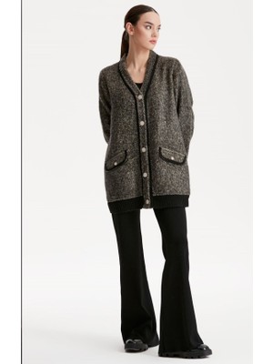 1504 Inci Düğmeli Tuvit Hırka Qks Hırka 1504 #23-10#