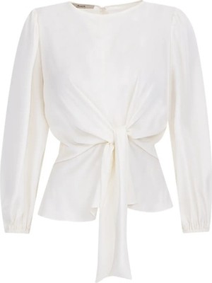 10013 Önü Bağlamalı Şık Bluz Qys Bluz #24-05#