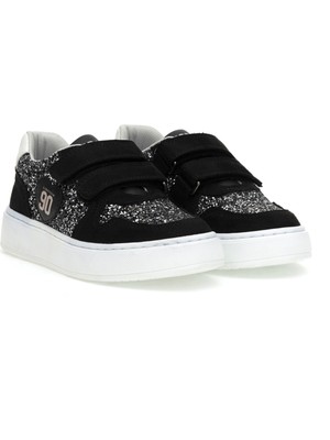 U.S. Polo Assn. Kız Çocuk Siyah Simli Sneaker Ayakkabı 50315552-VR046