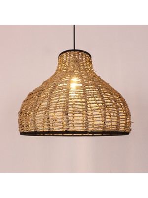 Mylamp Beren Doğal 40X30 Cm. Deniz Sazı Avize