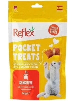 Reflex Pocket Treats Sensitive Kedi Ödül Maması 60 gr