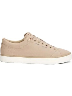 Tommy Hilfiger Th Hı Vulc Low Core Canva Krem Erkek Sneaker