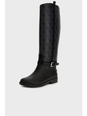 Guess 4g Logolu Kemerli Çizme FL7HORELE11 Bayan Çizme FL7HOR ELE11 Black