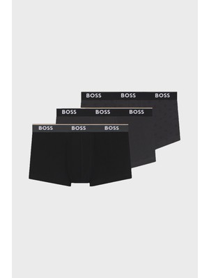 Boss Logolu Streç Pamuklu 3 Pack Boxer Erkek Boxer 50531701 960
