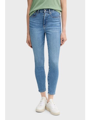 Calvin Klein Pamuklu Skinny Fit Yüksek Bel Dar Paça Jeans LV047B769GVRW Bayan Kot Pantolon LV047B769G Vrw