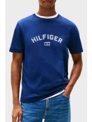 Tommy Hilfiger % 100 Pamuk Regular Fit Bisiklet Yaka Logolu T Shirt Erkek T Shirt MW0MW39357 C7G