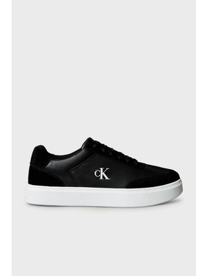 Calvin Klein Hakiki Deri ve Süet Karışımlı Sneaker Ayakkabı YM0YM014290GM Erkek Ayakkabı YM0YM01429 0gm