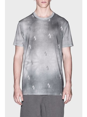 Armani Exchange Logolu Pamuklu Regular Fit Bisiklet Yaka T Shirt Erkek T Shirt XM001900 AF10356 F8050