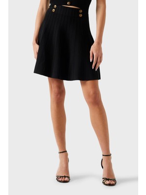 Guess Emmie Regular Fit Normal Bel Mini Boy Triko Etek W5YD65Z0130 Bayan Etek W5YD65 Z0130 Jblk