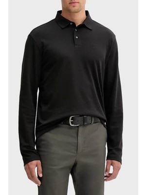 Calvin Klein Pamuklu Regular Fit Düğmeli Polo Yaka Sweat LV040EM909UB1 Erkek Polo Yaka Sweat LV040EM909 Ub1